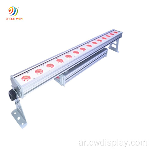 14pcs RGBW 4in1 LED ضوء غسل الجدار